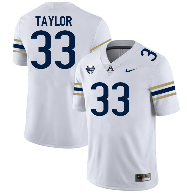 Jason Taylor Akron Zips Jersey,University Of Akron #33 Jason Taylor Jersey Youth-White